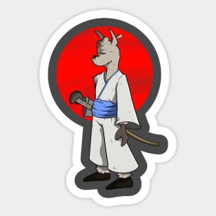 Samurai Llama Sticker